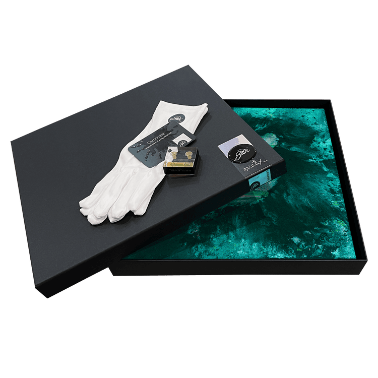 Iridescent Inception boxed with gloves