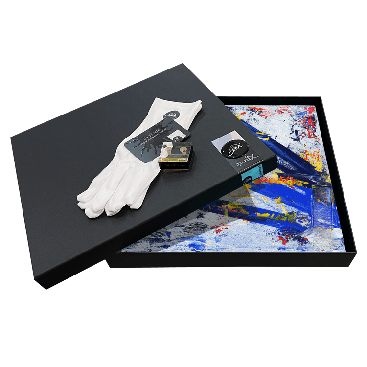 Chroma Burst boxed with gloves