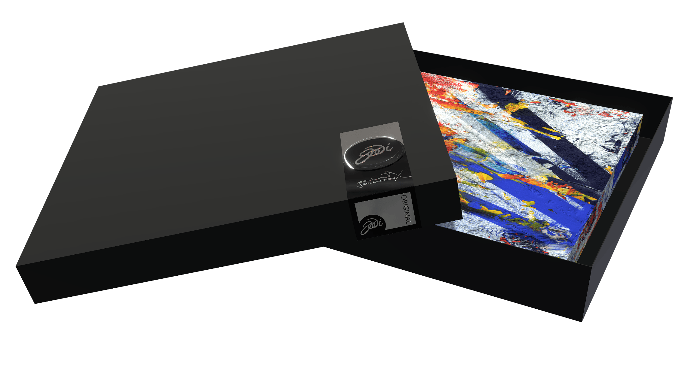 opened digital art box